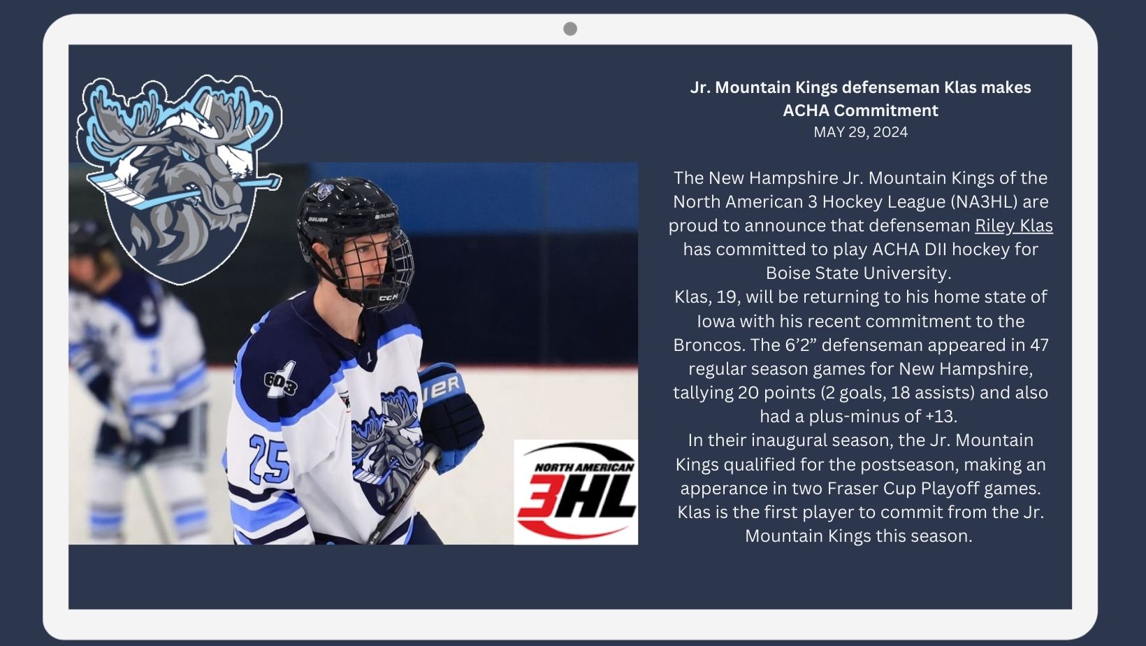 Committed Riley Klas